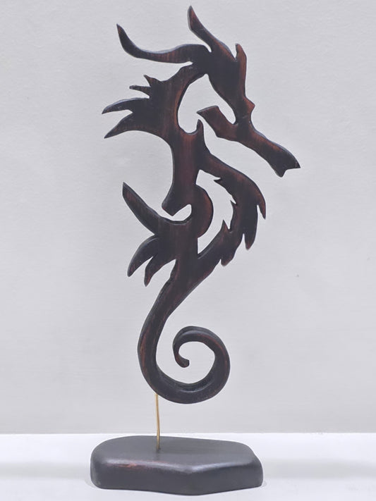 Ocean Keeper – Hand-Carved Wooden Seahorse